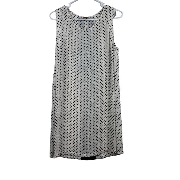 Rebecca Minkoff Womens 4 Polka Dot 100% Silk Slip Mini Dress Sheer Lightweight - Picture 1 of 12